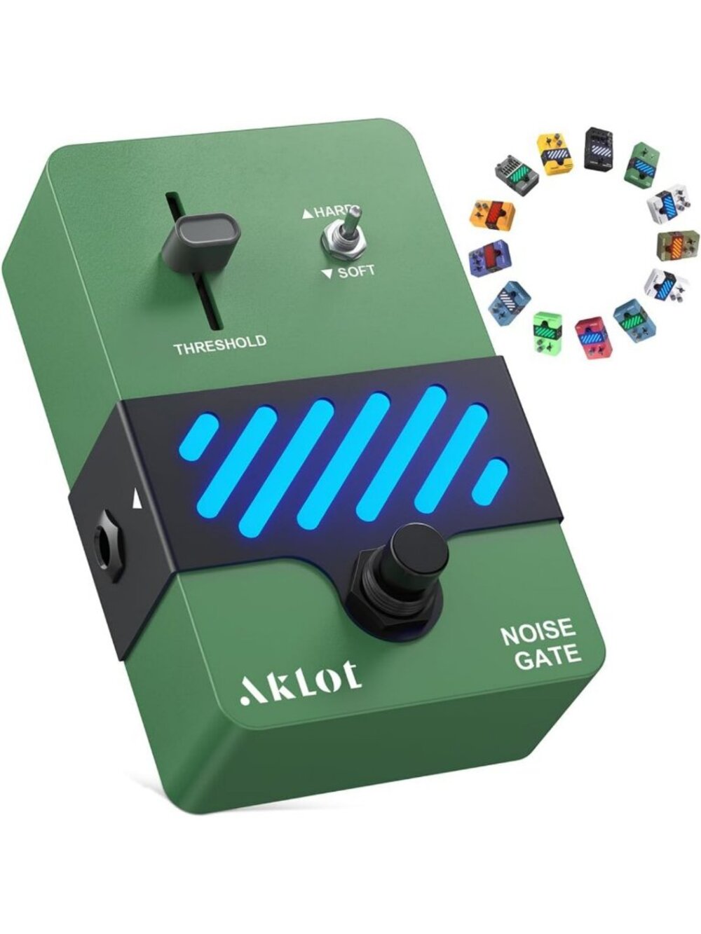 Noise Gate Guitar Pedal - Noise Reduction, Threshold Control, True Bypass